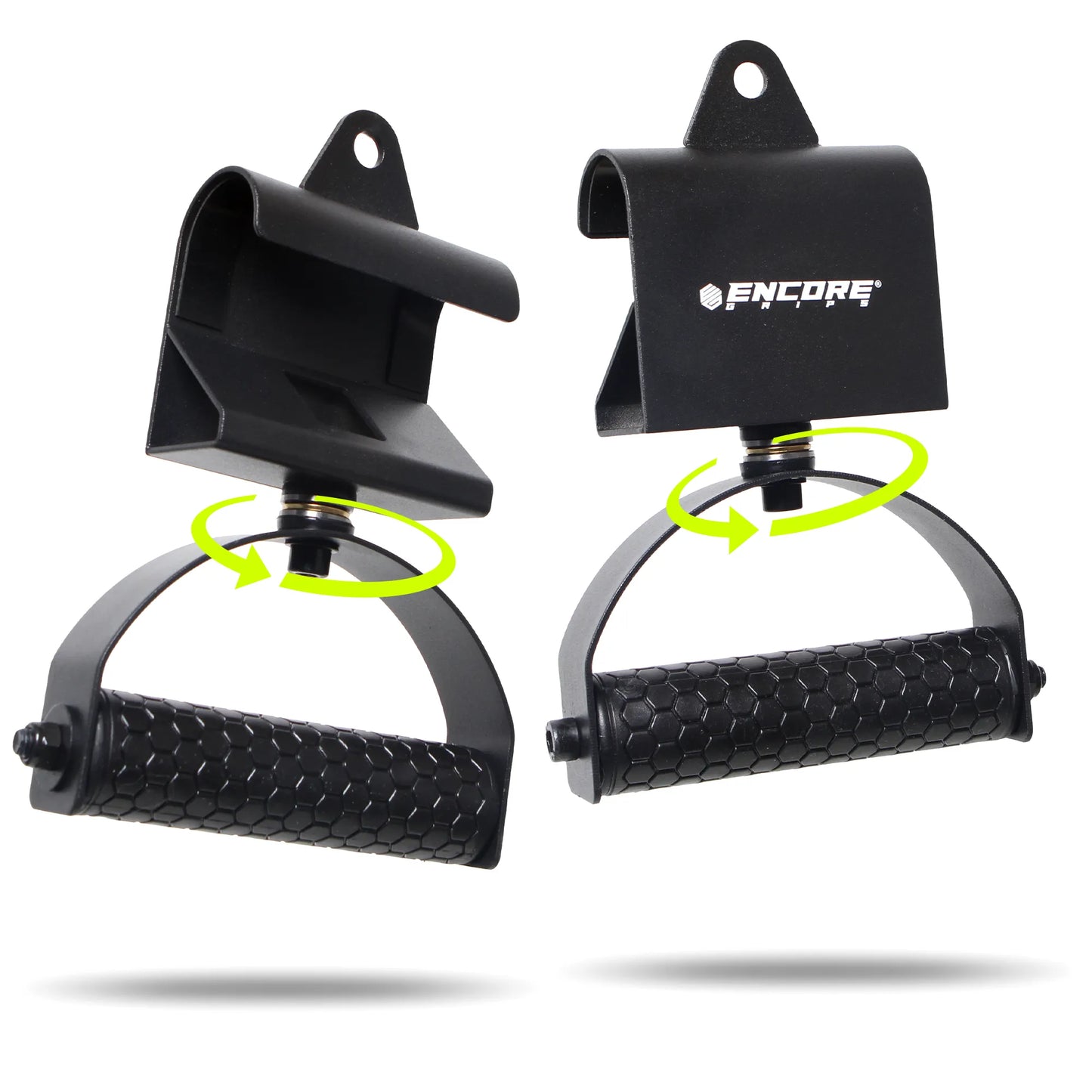 Encore Grips® 360° drehbare Klimmzuggriffe – Kabelzug Griffe & Pull Up Grips für Krafttraining
