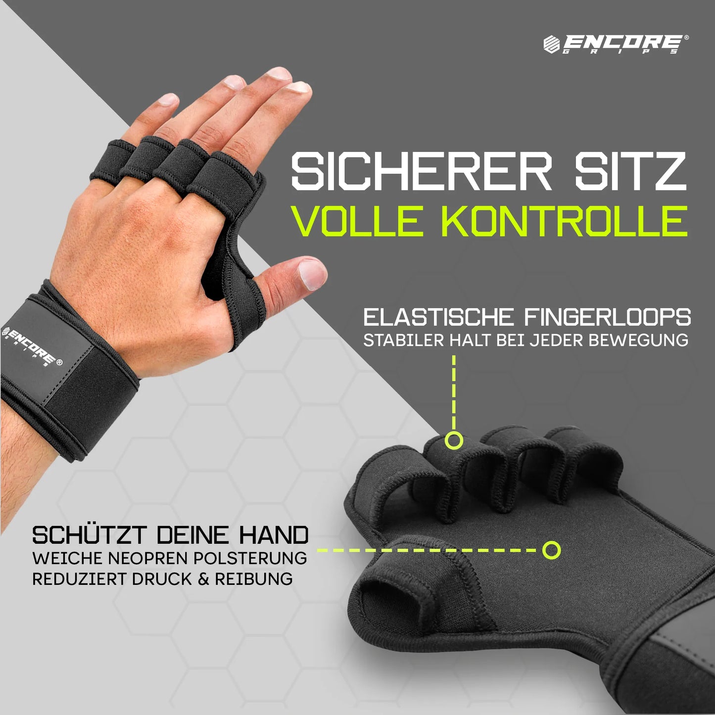 Encore Grips® 3D Griffpolster mit Handgelenkbandage