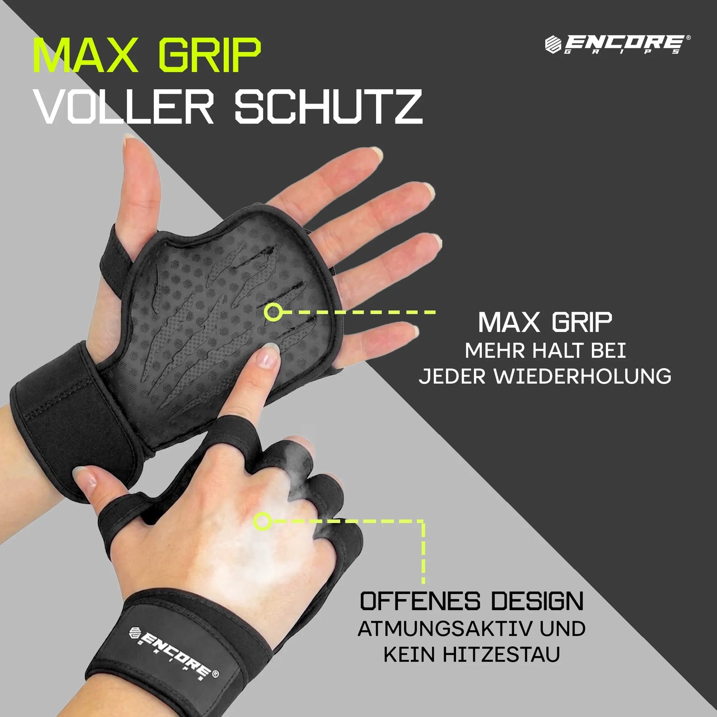 Encore Grips® 3D Griffpolster mit Handgelenkbandage