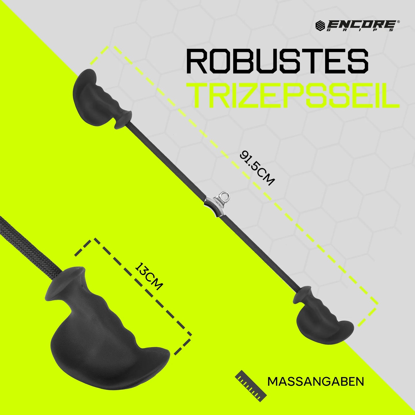 Encore Grips® Trizepsseil mit ergonomischen Griffen