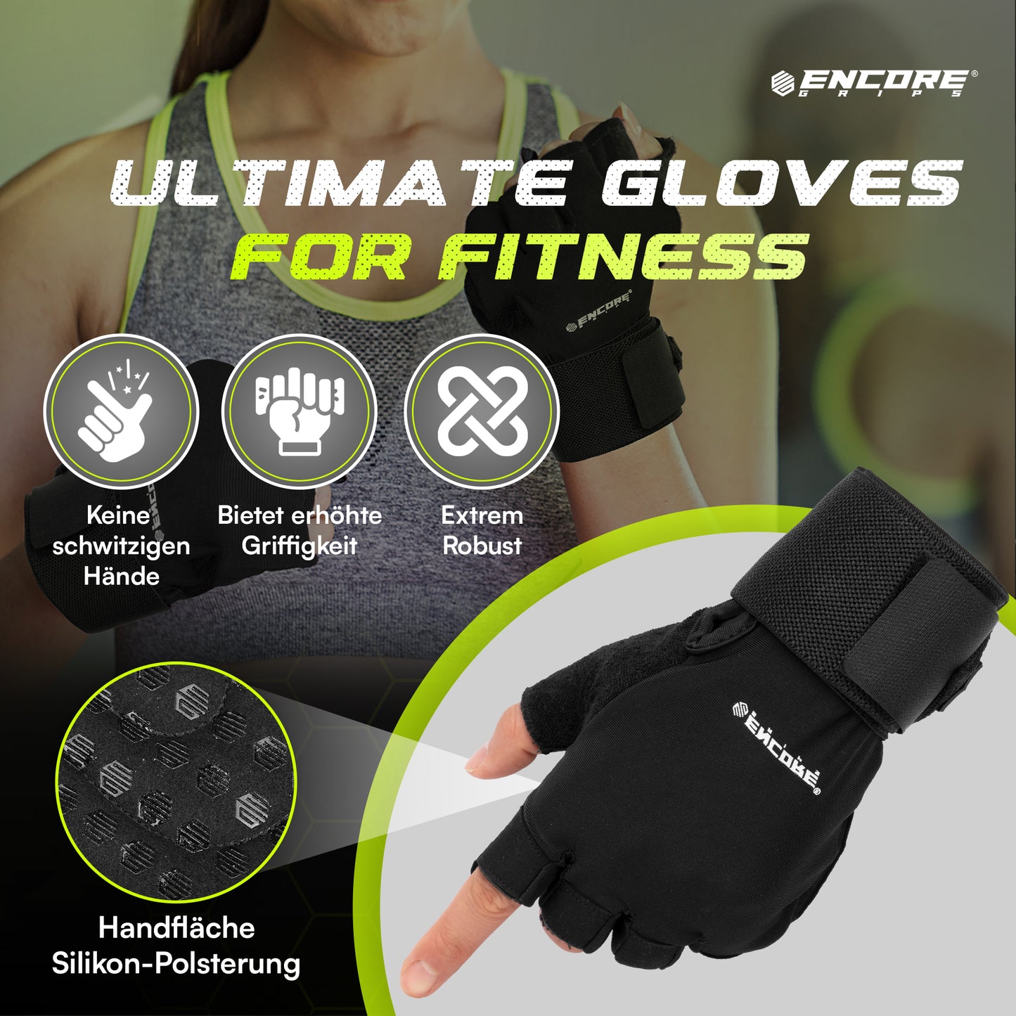fitness handschuhe gelenkschutz Encore Grips® Fitness Handschuhe – encoregrips